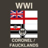 WWI Naval Miniatures Coronle-Faukland Islands Battle Set