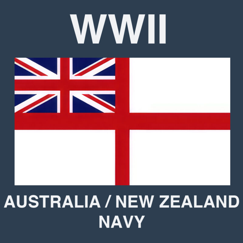 WWII Naval Miniatures Australian-New Zealand Navy