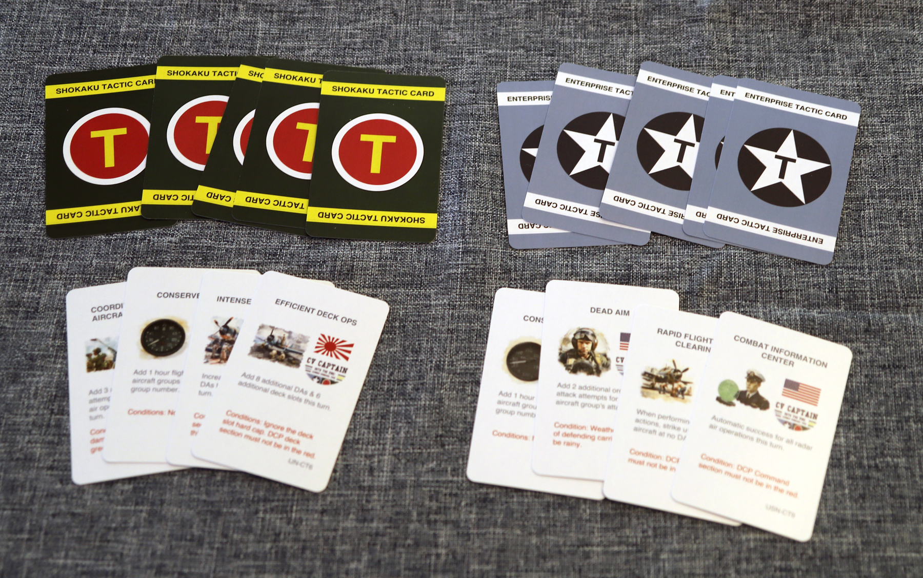 CV Captain Tactical Cards