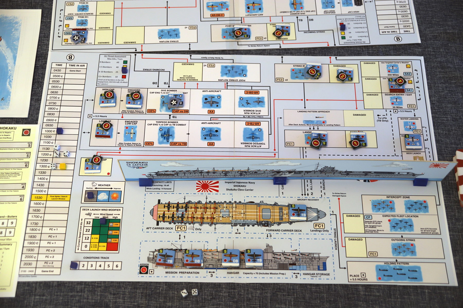 CV Captain Japanese Game Play Board